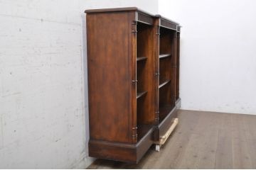 中古　希少モデル　DREXEL HERITAGE(ドレクセルヘリテイジ)　落ち着いた色味と抜群の収納力が魅力のオープンシェルフサイドボード(収納棚、飾り棚、サイドキャビネット)(R-071458)