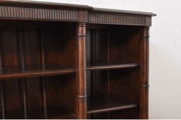 中古　希少モデル　DREXEL HERITAGE(ドレクセルヘリテイジ)　落ち着いた色味と抜群の収納力が魅力のオープンシェルフサイドボード(収納棚、飾り棚、サイドキャビネット)(R-071458)