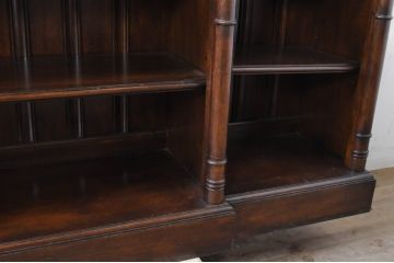 中古　希少モデル　DREXEL HERITAGE(ドレクセルヘリテイジ)　落ち着いた色味と抜群の収納力が魅力のオープンシェルフサイドボード(収納棚、飾り棚、サイドキャビネット)(R-071458)