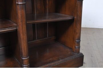 中古　希少モデル　DREXEL HERITAGE(ドレクセルヘリテイジ)　落ち着いた色味と抜群の収納力が魅力のオープンシェルフサイドボード(収納棚、飾り棚、サイドキャビネット)(R-071458)