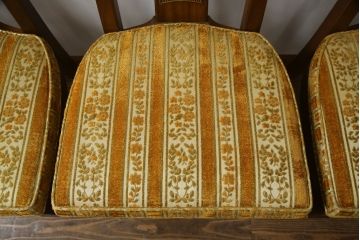 中古　DREXEL HERITAGE(ドレクセルヘリテイジ)　TRIUNE(トライユン)　クラシカルなデザインが魅力的なダイニングチェア4脚セット(サイドチェア、椅子、イス)(R-071461)