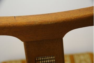 中古　DREXEL HERITAGE(ドレクセルヘリテイジ)　TRIUNE(トライユン)　クラシカルなデザインが魅力的なダイニングチェア4脚セット(サイドチェア、椅子、イス)(R-071461)