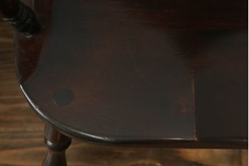 和製ビンテージ　松本民芸家具　#91型　落ち着きのある大人カフェ風インテリアが叶うキャプテンチェア2脚セット(アームチェア、板座チェア、椅子、ダイニングチェア、イス、ヴィンテージ)(定価2脚で約26万円)(R-071464)