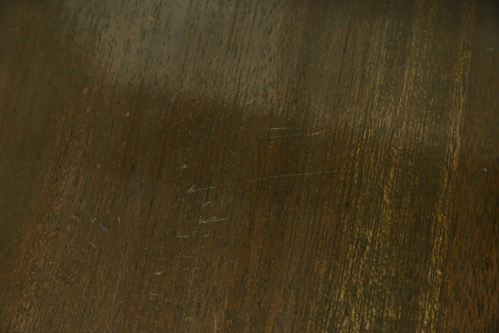 和製アンティーク　タモ材　ラワン材　ノスタルジックな雰囲気漂う古い教会のアームチェア2脚セット　(R-071466)