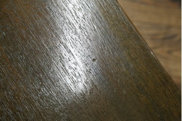 和製アンティーク　タモ材　ラワン材　ノスタルジックな雰囲気漂う古い教会のアームチェア　(R-071467)