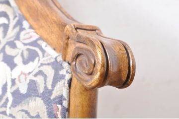 中古　DREXEL HERITAGE(ドレクセルヘリテイジ)　品のある佇まいが魅力的な回転チェア(アームチェア、デスクチェア、回転椅子、一人掛けソファ、1人掛けソファ、1Pソファ、椅子、イス)(R-071468)