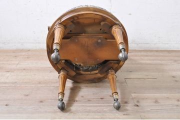 中古　DREXEL HERITAGE(ドレクセルヘリテイジ)　品のある佇まいが魅力的な回転チェア(アームチェア、デスクチェア、回転椅子、一人掛けソファ、1人掛けソファ、1Pソファ、椅子、イス)(R-071468)