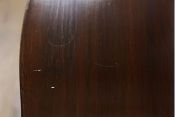 イギリスアンティーク　マホガニー材　猫脚が魅力のリボルビングブックシェルフ(本棚、書棚、英国)(R-071470)