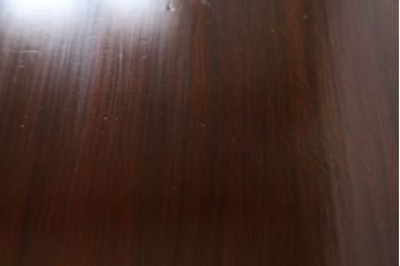 イギリスアンティーク　マホガニー材　猫脚が魅力のリボルビングブックシェルフ(本棚、書棚、英国)(R-071470)