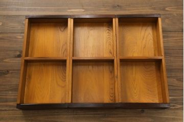 中古　美品　総欅(ケヤキ)材　明るい木の色味がお部屋を華やかに彩る囲炉裏テーブル(火鉢、木製火鉢、長火鉢、座卓、ローテーブル)(R-071475)