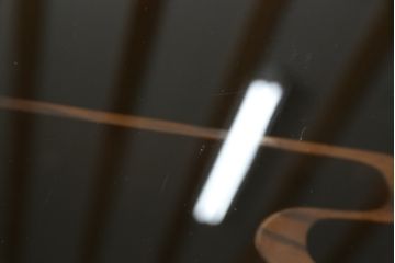 和製アンティーク　前面欅(ケヤキ)材　黒柿材　前面玉杢　懐かしい雰囲気漂う二段重ね茶箪笥(違い棚、食器棚、飾り棚、茶棚、収納棚、戸棚、キャビネット)(R-071479)
