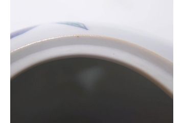 今泉今右衛門　錦桃絵　鮮やかな色合いの桃絵が美しい茶器セット(急須、湯呑み5客、湯のみ、茶道具、色鍋島、色絵、和食器、共箱付き)(R-071494)
