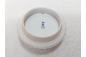 今泉今右衛門　錦桃絵　鮮やかな色合いの桃絵が美しい茶器セット(急須、湯呑み5客、湯のみ、茶道具、色鍋島、色絵、和食器、共箱付き)(R-071494)