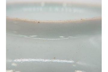 江戸期　古伊万里　染付　編笠文　約15cm　4.9寸　珍しい図柄と藍色の濃淡が印象的な八角皿3枚セット(編み笠、傘、カサ、かさ、変形皿、深皿、和皿、和食器、四寸九分)(R-071499)