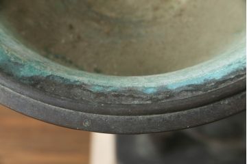 MAITLAND SMITH(メートランドスミス)　ブロンズ　ゾウ　上品ながらも迫力のある躍動感が魅力的な水鉢(象、水盤、花器、ブロンズ像、オブジェ、置物)(R-071500)