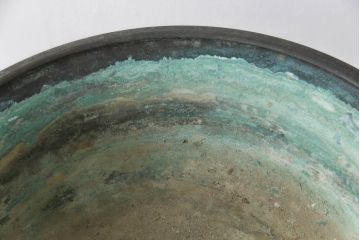MAITLAND SMITH(メートランドスミス)　ブロンズ　ゾウ　上品ながらも迫力のある躍動感が魅力的な水鉢(象、水盤、花器、ブロンズ像、オブジェ、置物)(R-071500)
