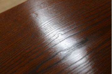 和製ビンテージ　美品!!　最高級!!　黒田辰秋インスパイア作品　指物職人手造り　総欅(ケヤキ)材　拭き漆塗り　美しい杢目が上質な和の雰囲気を演出する隠し収納付き飾り棚(茶棚、収納棚、サイドボード、店舗什器、ヴィンテージ)(定価約170万円)(R-071504)