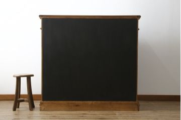 海外ビンテージ　珍品希少!　マホガニー材　アンティーク調　重厚感のある佇まいが魅力のファイルキャビネット(書類ケース、ファイルケース、書類キャビネット、引き出し、ヴィンテージ)(R-071507)
