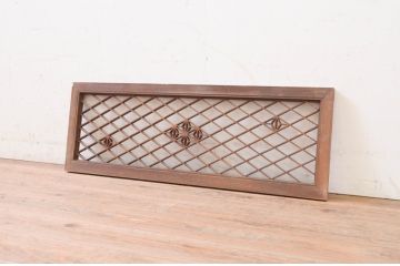 アンティーク建具　上品な和の空間を演出する組子欄間1枚(明り取り、明かり取り)(R-071521)