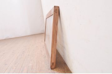 アンティーク建具　両面ガラス　組子入りガラス欄間1枚(明り取り、明かり取り)(R-071524)