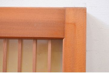 アンティーク建具　片面ガラス　上品な和の空間を演出する組子欄間1枚(明かり取り、明り取り)(R-071527)
