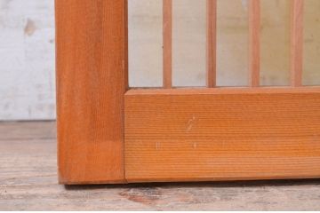 アンティーク建具　片面ガラス　上品な和の空間を演出する組子欄間1枚(明かり取り、明り取り)(R-071527)