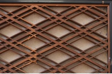アンティーク建具　落ち着いた和の空間を演出する組子欄間1枚(明り取り、明かり取り)(R-071533)