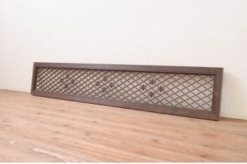 アンティーク建具　上品な和の空間を演出する組子欄間1枚(明り取り、明かり取り)(R-071535)