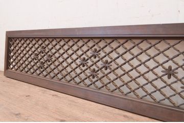 アンティーク建具　上品な和の空間を演出する組子欄間1枚(明り取り、明かり取り)(R-071535)