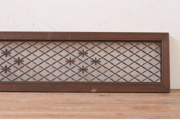 アンティーク建具　上品な和の空間を演出する組子欄間1枚(明り取り、明かり取り)(R-071535)