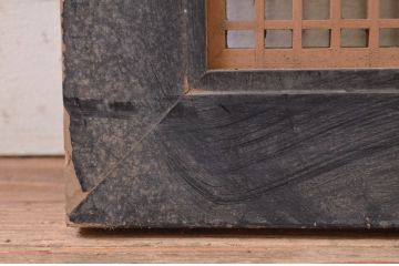 アンティーク建具　上質な和の空間を演出する組子入り筬欄間1枚(明り取り、明かり取り、オサランマ、おさらんま)(R-071536)