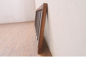 アンティーク建具　大正ロマン　変わったデザインの明かり取り1枚(ガラス欄間、明り取り)(R-071544)