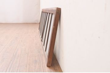 アンティーク建具　大正ロマン　変わったデザインの明かり取り1枚(ガラス欄間、明り取り)(R-071545)
