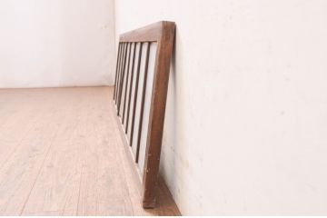 アンティーク建具　大正ロマン　変わったデザインの明かり取り1枚(ガラス欄間、明り取り)(R-071546)