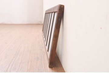 アンティーク建具　大正ロマン　変わったデザインの明かり取り1枚(ガラス欄間、明り取り)(R-071547)