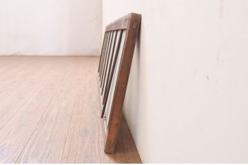 アンティーク建具　大正ロマン　変わったデザインの明かり取り1枚(ガラス欄間、明り取り)(R-071548)