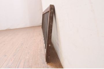 アンティーク建具　大正ロマン　変わったデザインの明かり取り1枚(ガラス欄間、明り取り)(R-071549)
