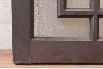 アンティーク建具　大正ロマン　凝ったデザインの明かり取り1枚(明り取り、ガラス欄間)(R-071550)