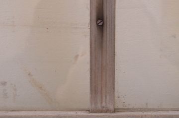 アンティーク建具　レトロな雰囲気を醸し出す明かり取り1枚(明り取り、ガラス欄間)(R-071552)