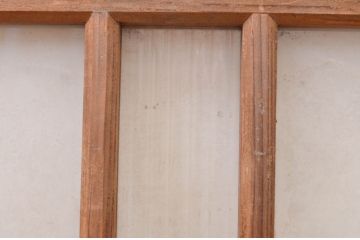 アンティーク建具　どこか懐かしい雰囲気を醸し出す明かり取り1枚(ガラス欄間、明り取り)(R-071553)