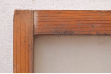 アンティーク建具　どこか懐かしい雰囲気を醸し出す明かり取り1枚(ガラス欄間、明り取り)(R-071553)