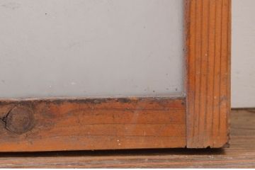 アンティーク建具　どこか懐かしい雰囲気を醸し出す明かり取り1枚(ガラス欄間、明り取り)(R-071553)