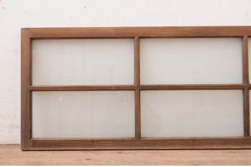 アンティーク建具　どこか懐かしい雰囲気を醸し出す明かり取り1枚(明り取り、ガラス欄間)(R-071554)