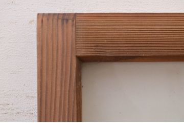 アンティーク建具　どこか懐かしい雰囲気を醸し出す明かり取り1枚(明り取り、ガラス欄間)(R-071554)