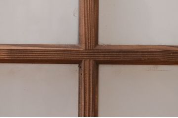 アンティーク建具　どこか懐かしい雰囲気を醸し出す明かり取り1枚(明り取り、ガラス欄間)(R-071554)