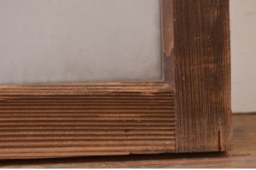 アンティーク建具　どこか懐かしい雰囲気を醸し出す明かり取り1枚(明り取り、ガラス欄間)(R-071554)