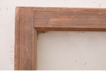 アンティーク建具　レトロな雰囲気を醸し出す明かり取り1枚(明り取り、ガラス欄間)(R-071555)