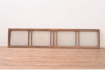 アンティーク建具　レトロな雰囲気を醸し出す明かり取り1枚(明り取り、ガラス欄間)(R-071555)
