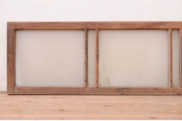 アンティーク建具　レトロな雰囲気を醸し出す明かり取り1枚(明り取り、ガラス欄間)(R-071555)