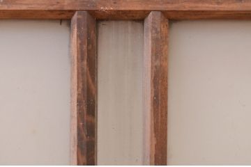 アンティーク建具　レトロな雰囲気を醸し出す明かり取り1枚(明り取り、ガラス欄間)(R-071555)